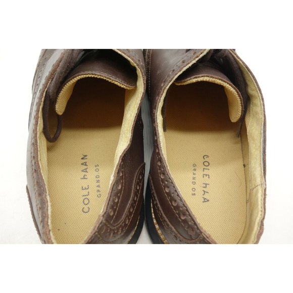Cole Haan Grand OS Brown Leather Wingtip Lace Up Oxfords Shoes Men\'s 12 M main image 9
